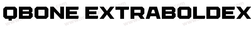 QBOne ExtraBoldExpanded字体转换